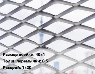 Сетка ЦПВС 40х1 0.5 Раскрой: 1х20